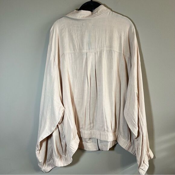 ✨ Torrid Cream Dual Fold Zip Front Cropped Jacket 4X NWT - Picture 11 of 14